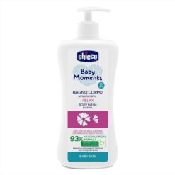 CHICCO Šampón na telo s dávkovačom Baby Moments Relax 93% prírodných zložiek 500 ml CHICCO www.bohre.sk