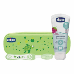 CHICCO Set zubná kefka a pasta zelený 12m+ set CHICCO www.bohre.sk