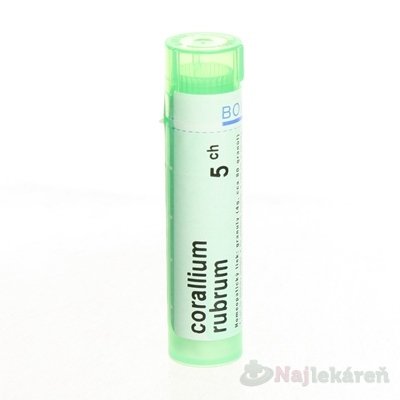 CORALLIUM RUBRUM, GRA HOM CH5, na spastický kašeľ, 4 g Boiron www.bohre.sk