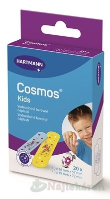 COSMOS Detská náplasť na rany 2 veľkosti  20ks Cosmos www.bohre.sk