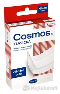 COSMOS KLASICKÁ Náplasť z netkanej textílie (1mx6cm), biela 1ks Cosmos www.bohre.sk