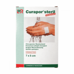 CURAPOR Krytie na rany transparent 7 x 5 cm sterilné vodeodolné 5 ks Curapor www.bohre.sk