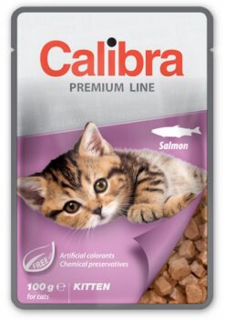 Calibra KAPSIČKA Premium cat Kitten Losos v omáčke 24 x 100g Calibra www.bohre.sk