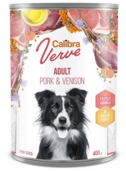Calibra KONZERVA dog Adult Verve Pork & Venison 6 x 400g Calibra www.bohre.sk