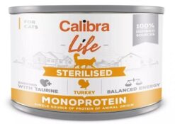 Calibra cat Life Sterilised turkey konzervy pre mačky 6x200g Calibra www.bohre.sk