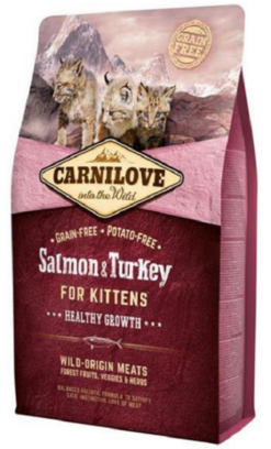 Carnilove cat Grain Free Kitten Salmon & Turkey granule pre mačiatka 2kg CARNILOVE www.bohre.sk