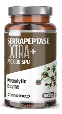 Carnomed Serrapeptase Extra 250.000SPU 60 kapsúl BIOMIN www.bohre.sk