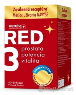 Cemio RED3 darček 60+30 zadarmo (90 kapsúl) Green Swan www.bohre.sk