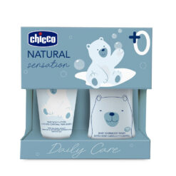 Chicco Natural Sensation 0+ šampón a sprchový gél pre deti od narodenia 200 ml + 0+ telové mlieko pre deti od narodenia 150 ml CHICCO www.bohre.sk