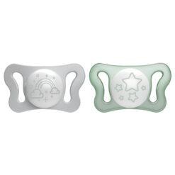 Chicco silikon ortodontický cumlík Physioforma Micro tyrkysová/ sivá 2 ks CHICCO www.bohre.sk