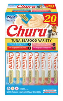 Churu Cat BOX Tuna Seafood Variety 20 x 14 g INABA www.bohre.sk