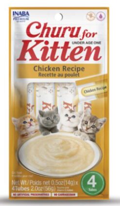 Churu Cat Kitten Chicken Recipe 4 x 14 g INABA www.bohre.sk