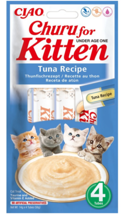 Churu Cat Kitten Tuna Recipe 4 x 14 g INABA www.bohre.sk