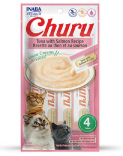 Churu Cat Pyré Tuna with Salmon 4 x 14 g INABA www.bohre.sk