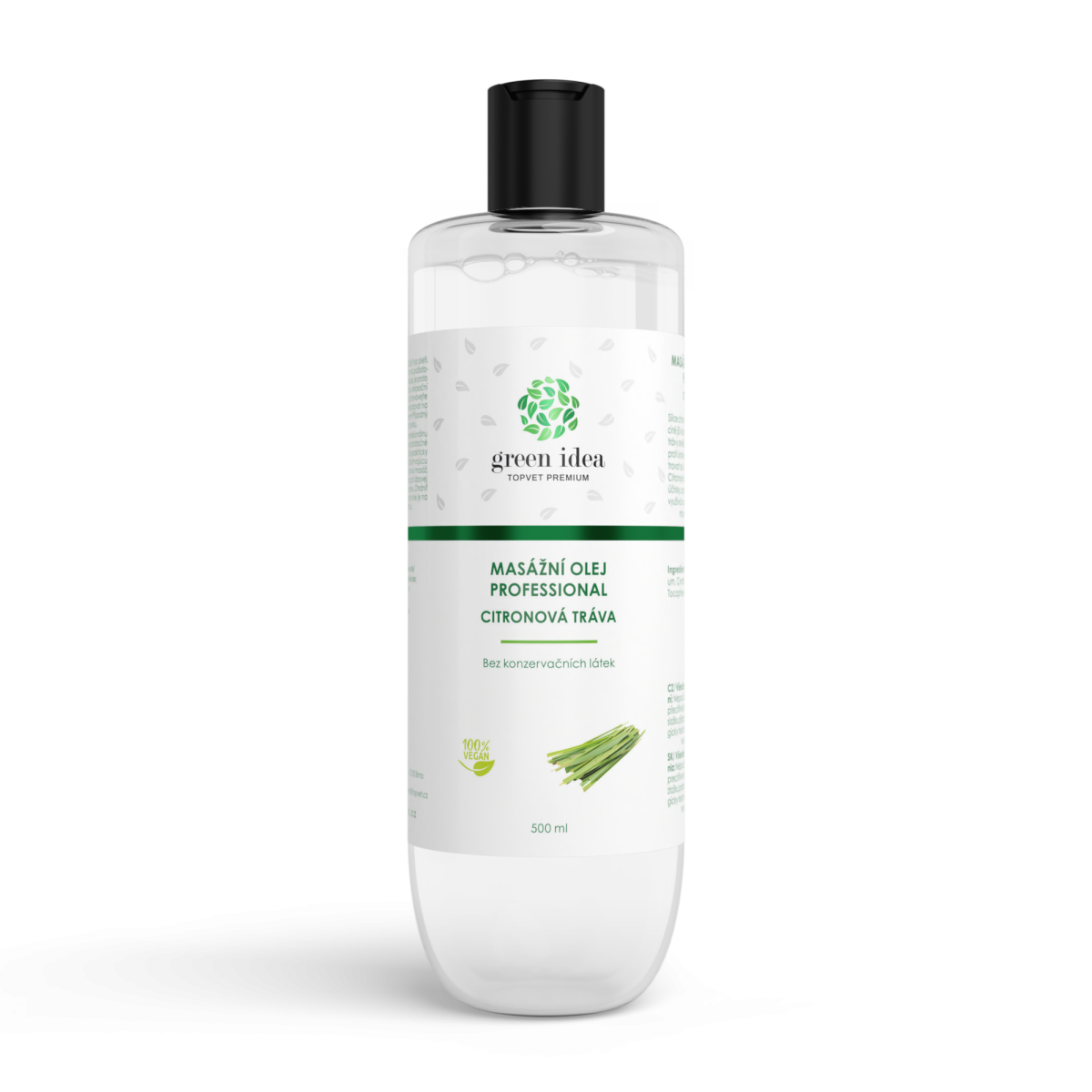 Citrónová tráva – masážny olej 500 ml – Green idea Green idea www.bohre.sk