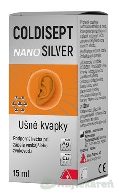 Coldisept nanoSilver ušné kvapky 15ml Coldisept www.bohre.sk