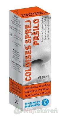 Coldises nosový olej v spreji, 10 ml Coldises www.bohre.sk