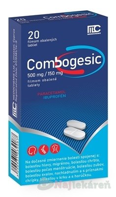 Combogesic 500 mg/150 mg 20 ks MEDOCHEMIE LTD. www.bohre.sk