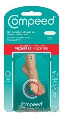 Compeed NÁPLASŤ na pľuzgiere malá, 6ks Compeed www.bohre.sk