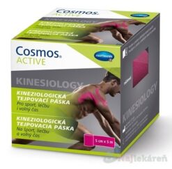 Cosmos ACTIVE Kineziologická tejpovacia páska ružová (5cmx5m) 1ks Cosmos www.bohre.sk