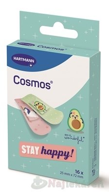 Cosmos Mr. Wonderful STAY happy náplasť vodeodolná (25x72 mm) 16 ks Cosmos www.bohre.sk