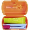 Curaprox Travel Set zubná kefka + CPS medzizubné kefky 2 ks + zubná pasta 10 ml darčeková sada, oranžový CURAPROX www.bohre.sk