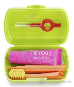 Curaprox Travel Set zubná kefka + CPS medzizubné kefky 2 ks + zubná pasta 10 ml darčeková sada, zelený CURAPROX www.bohre.sk