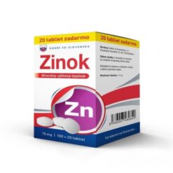 DOBRÉ ZO SLOVENSKA Zinok 15 mg 100 + 20 tabliet ZADARMO Dobré z SK www.bohre.sk
