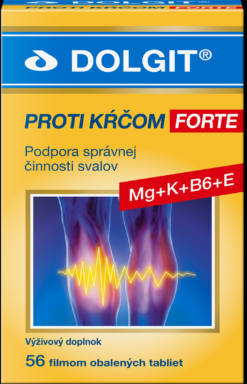 DOLGIT proti kŕčom FORTE 56 tabliet Dolgit www.bohre.sk