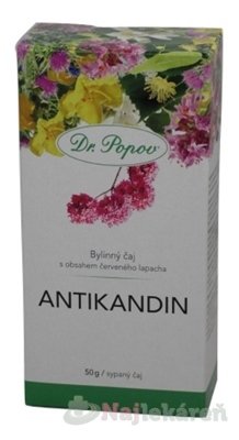 DR. POPOV ANTIKANDIN bylinný čaj 50g Dr. Popov www.bohre.sk