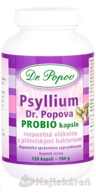 DR. POPOV PSYLLIUM PROBIO 120ks Dr. Popov www.bohre.sk