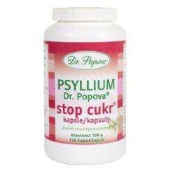 DR. POPOV Psyllium stop cukor 120 kapsúl Dr. Popov www.bohre.sk