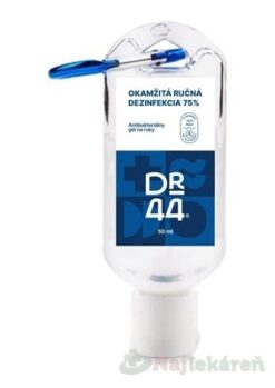 DR.44 OKAMŽITÁ RUČNÁ DEZINFEKCIA S KARABÍNKOU antibakteriálny gél  50ml DR.44 www.bohre.sk