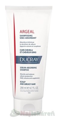 DUCRAY ARGEAL šampón absorbujúci maz 200ml Ducray www.bohre.sk