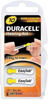 DURACELL HA 10 EASYTAB 1.4V batérie 6 kusov Duracell www.bohre.sk