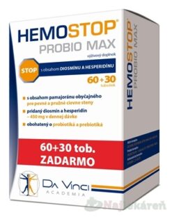 Da Vinci Academia Hemostop Probio MAX 60 + 30 toboliek Simply You www.bohre.sk