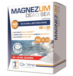 Da Vinci Academia Magnezum Dead Sea Horčík z Mŕtveho mora 80 tabliet Da Vinci www.bohre.sk