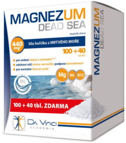 Da Vinci Academia Magnezum Dead Sea tablety s vysokým obsahom horčíka 140 tabliet Da Vinci www.bohre.sk