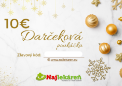 Darčeková poukážka na nákup v eshope Najlekáreň v hodnote 10€ Najlekáreň www.bohre.sk