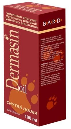 Dermasin oil 100ml - Múdra huba, veterinárny prípravok BARD www.bohre.sk