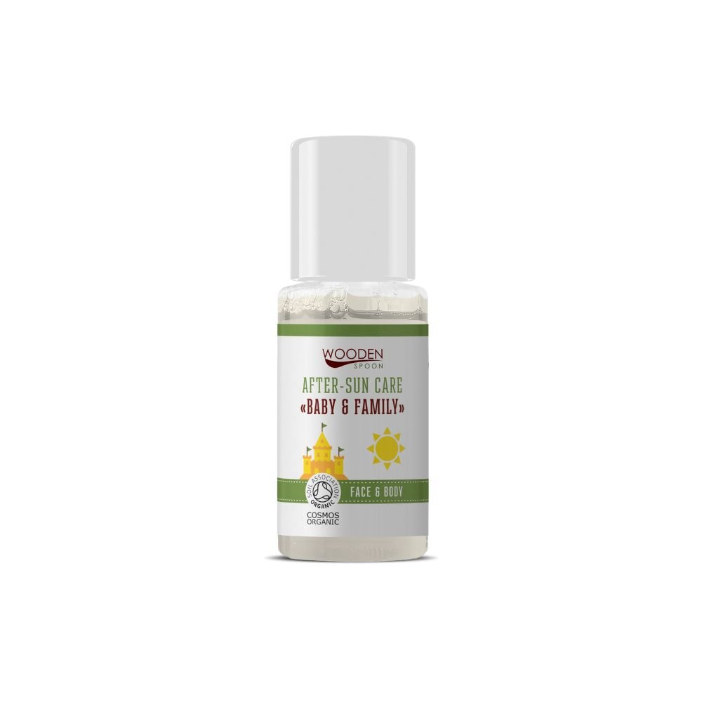 Detský organický olej po opaľovaní Baby & Family WoodenSpoon 10 ml WoodenSpoon www.bohre.sk