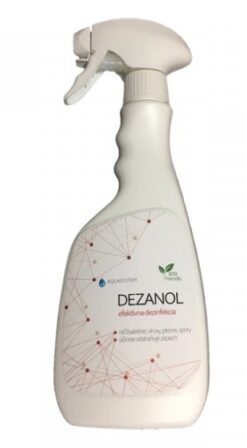 Dezanol sprej dezinfekčný biocídny prostriedok 500 ml Aquasystem www.bohre.sk