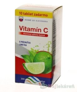 Dobré z SK Vitamín C 200 mg príchuť LIMETKA Dobré zo Slovenska www.bohre.sk