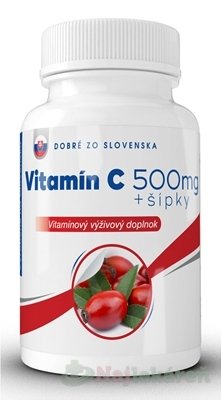 Dobré z SK Vitamín C 500 mg + šípky 30 ks Dobré zo Slovenska www.bohre.sk