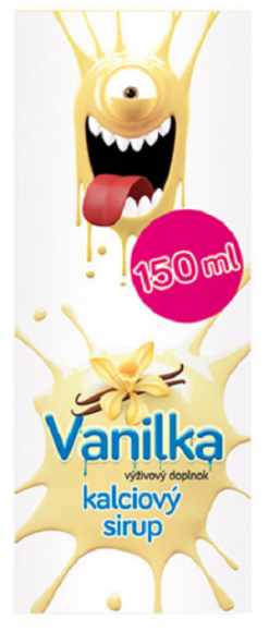 Doktor Sirup kalciový sirup na podporu zdravia kostí a kĺbov Bananas in chocolate 150 ml Vulm www.bohre.sk