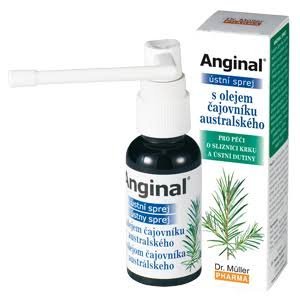 Dr. Müller Anginal s Čajovníkovým Olejom ústny sprej 30 ml Anginal www.bohre.sk