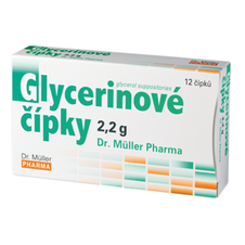 Dr. Müller Glycerínové čípky 2,2 g sup 12 ks Dr. Müller Pharma www.bohre.sk