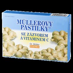 Dr. Müller MÜLLEROVE PASTILKY SO ZÁZVOROM zahriatie 24 ks Dr. Müller Pharma www.bohre.sk