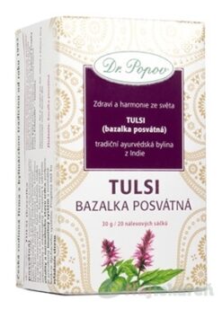 Dr. Popov Bylinný čaj TULSI (bazalka posvätná) nálevové vrecúška 20x1,5g (30g) Dr. Popov www.bohre.sk