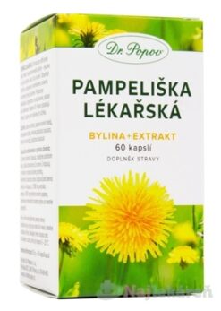 Dr.Popov Pampeliška bylina+extrakt 60 kapsúl Dr. Popov www.bohre.sk